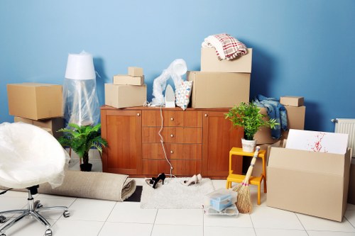 Local house movers loading items for a Harold Hill home move
