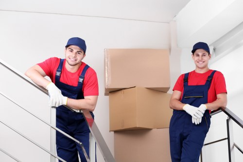 Commercial moving team planning a business relocation in Harold Hill
