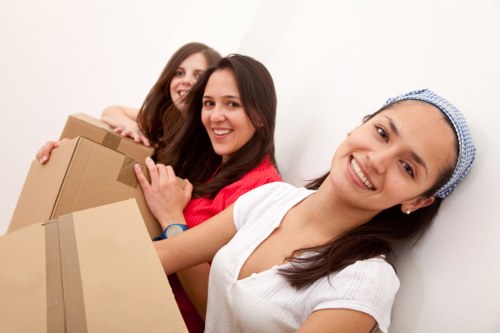 Local moving truck helping with flat and apartment moves in Harold Hill