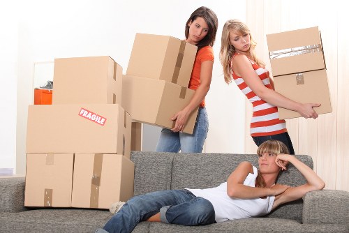 Careful furniture handling during a residential move